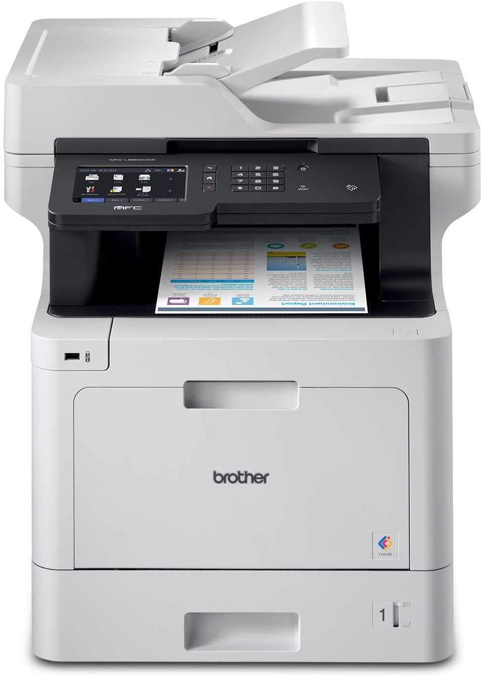 Brother MFC-L8900CDW Business Color Laser All-in-One Printer,  Dash Replenishment Ready - Image 1
